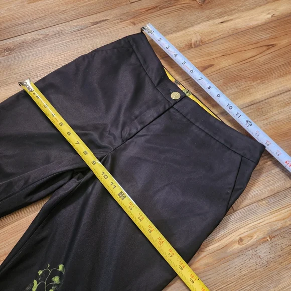 Ted Baker Hadas Secret Trellis Pants Women's Black Floral Satin - Picture 8 of 11